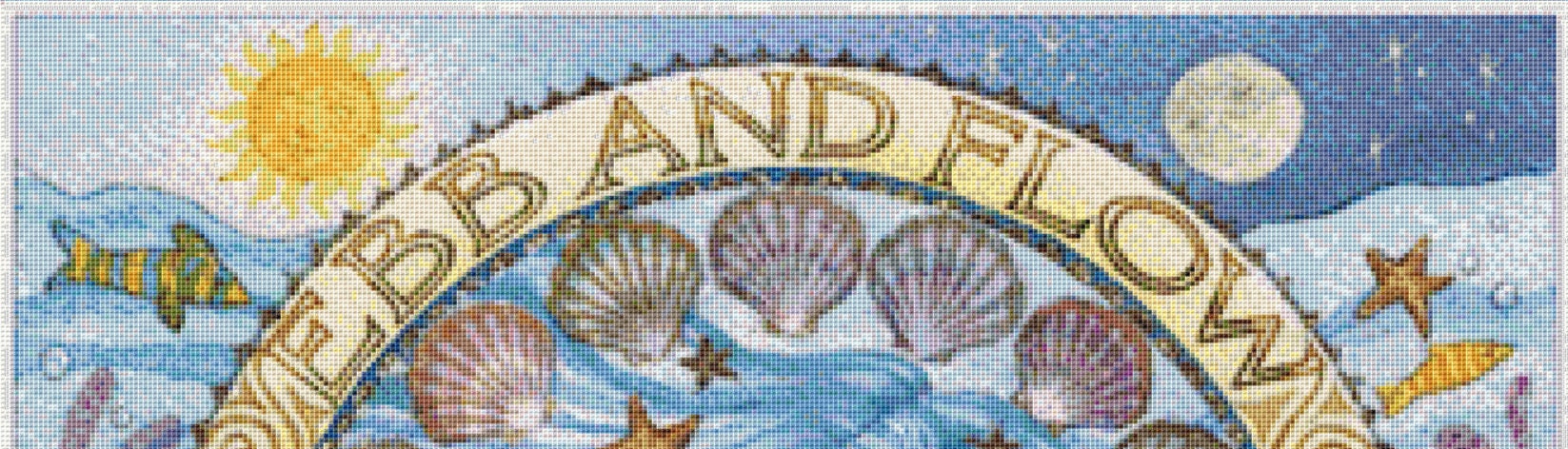 Ebb and Flow cross stitch pattern by Wendy Andrew of PaintingDreams