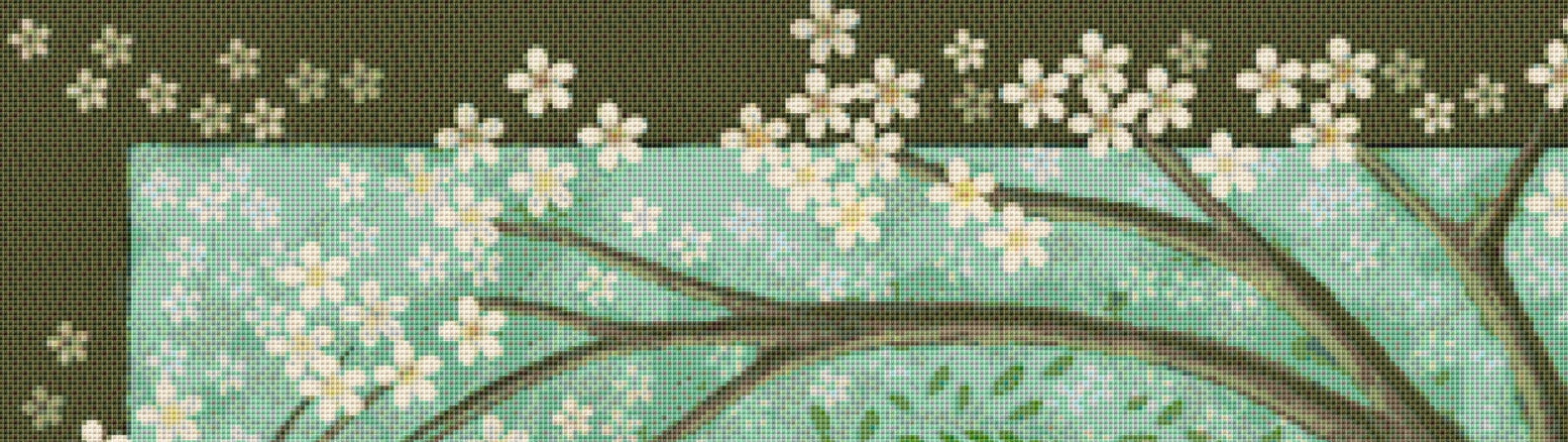 Flower Maiden cross stitch pattern by Wendy Andrew of PaintingDreams