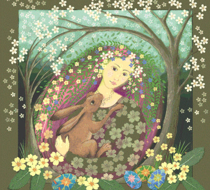 Flower Maiden cross stitch pattern by Wendy Andrew of PaintingDreams