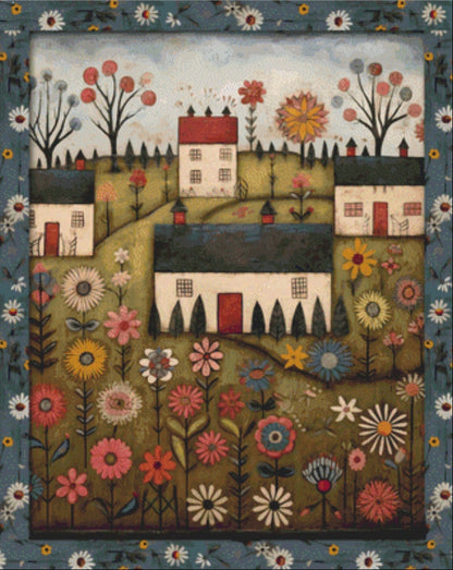 Grandmothers Garden cross stitch pattern by IvyCottageHome