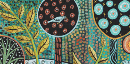 Deer counted cross stitch pattern by Karla Gerard