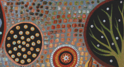 Deer and Bird 1 counted cross stitch pattern by Karla Gerard.