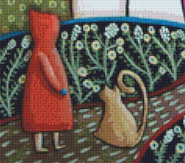 Neighbors counted cross stitch pattern by Karla Gerard