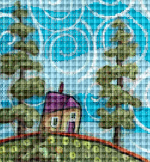 Neighbors counted cross stitch pattern by Karla Gerard