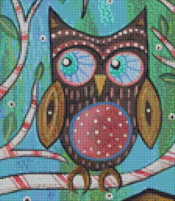 Candy Cane Tree counted cross stitch pattern by Karla Gerard