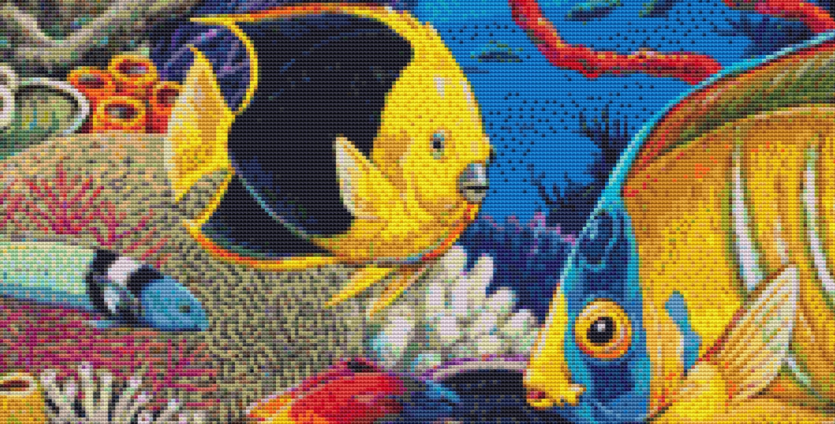 Coral Reef cross stitch pattern by Linda Howard Bittner/Ansada Art Licensing Group, LLC
