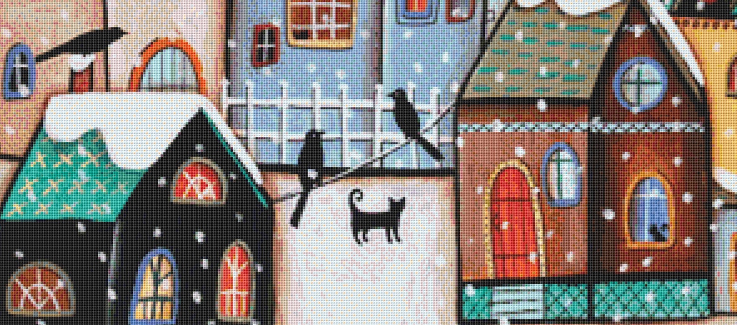 Peering cross stitch pattern by Karla Gerard