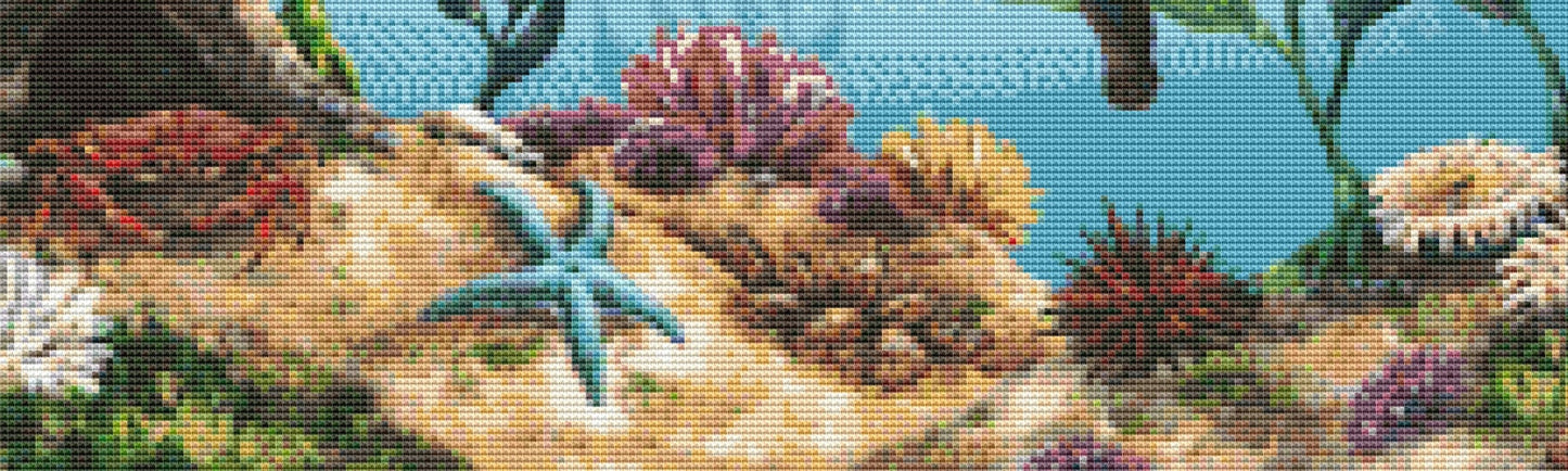 Sea Otters cross stitch pattern by Linda Howard Bittner/Ansada Art Licensing Group, LLC.