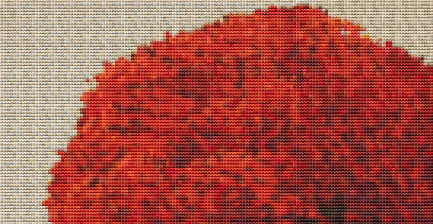 Faith Country cross stitch pattern by Catherine Holman/Ansada Art Licensing Group, LLC.