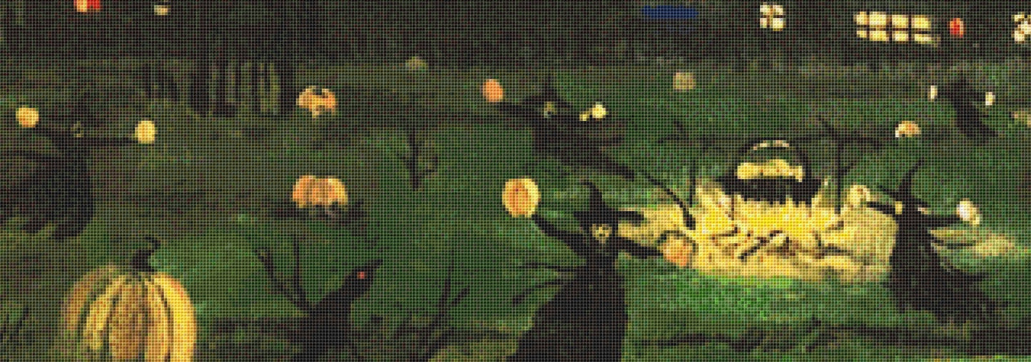 Boiling Pumpkins cross stitch pattern by Patrick Gauthier