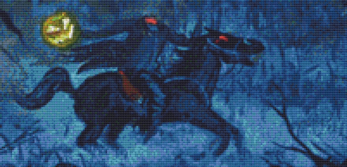Sleepy Hollow cross stitch pattern by Patrick Gauthier