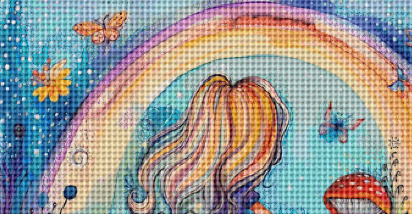 Colorful 4 cross stitch pattern by Passy Art