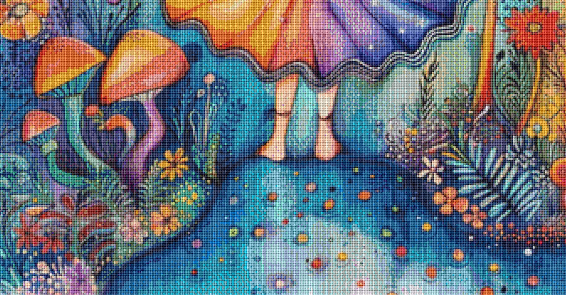 Colorful 4 cross stitch pattern by Passy Art