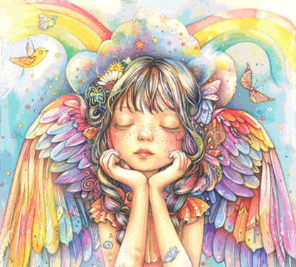 Colorful Angel 2 cross stitch pattern by Passy Art