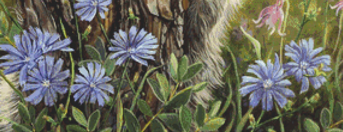 Secret Admirer cross stitch pattern by Linda Howard Bittner/Ansada Art Licensing Group, LLC.