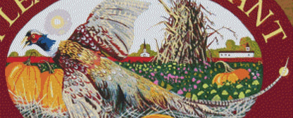 Pleasant Pheasant cross stitch pattern by Patrick Gauthier