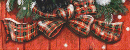 Christmas Wreath Pups cross stitch pattern by Rose Mary Berlin/Ansada Art Licensing Group, LLC.