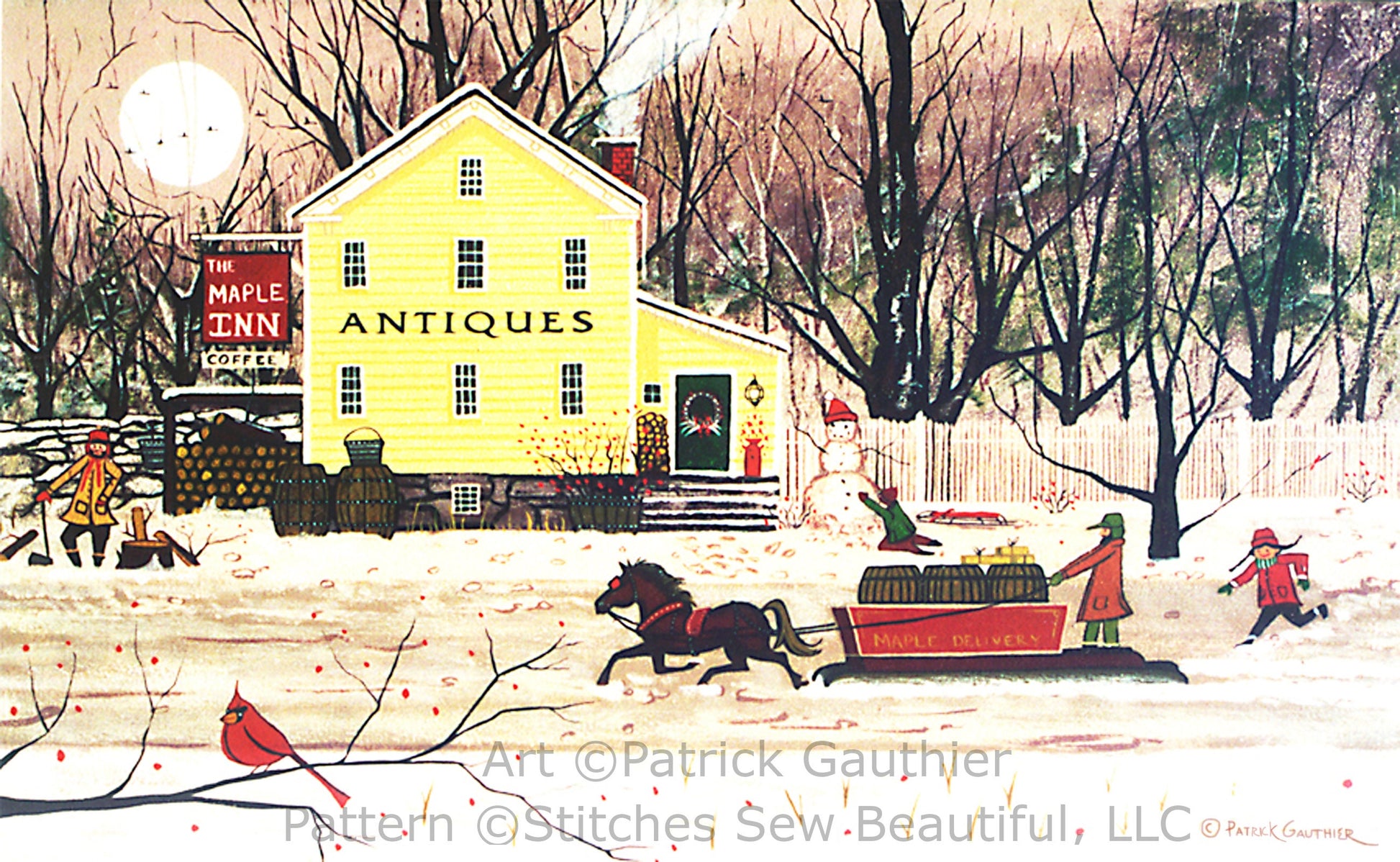 Vermont Maplers hr cross stitch pattern by Patrick Gauthier