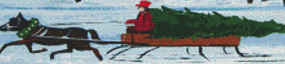 Wood River Market cross stitch pattern by Patrick Gauthier