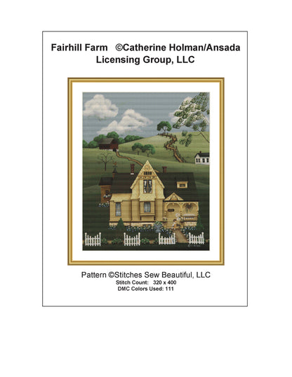 Fairhill Farm cross stitch pattern by Catherine Holman/Ansada Art Licensing Group, LLC