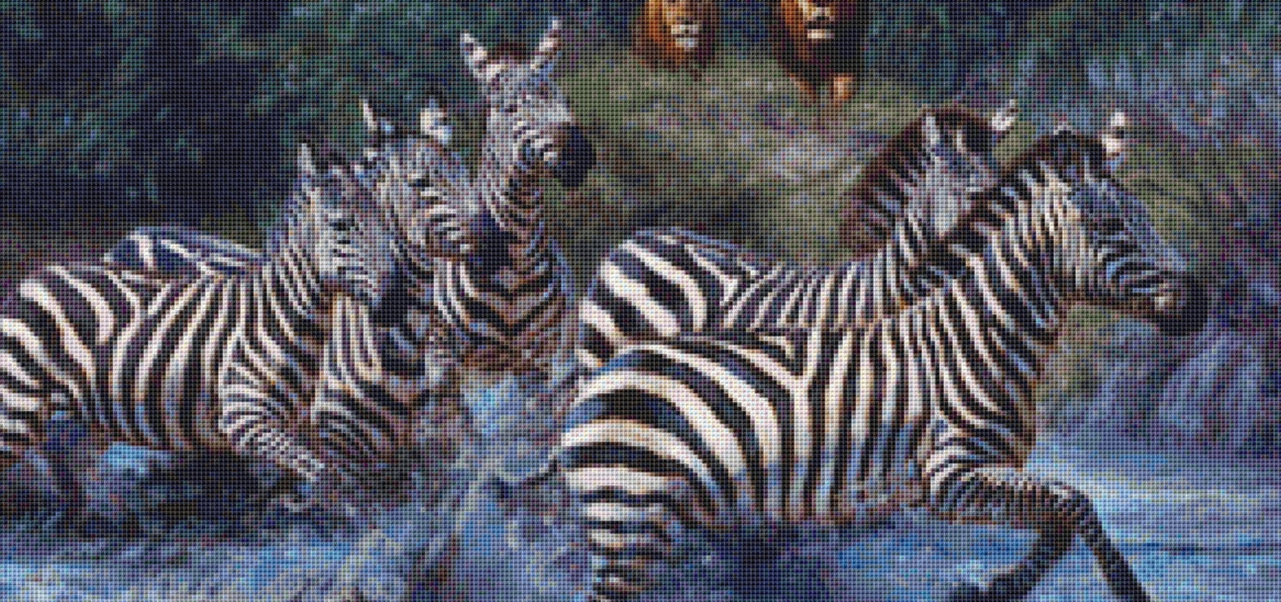Spooked cross stitch pattern by John Banovich/Ansada Art Licensing Group, LLC