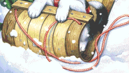 Husky Winter cross stitch pattern by Rose Mary Berlin/Ansada Art Licensing Group, LLC
