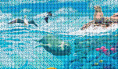 Ocean Reef 55109 cross stitch pattern by Cobble Hill Puzzle Company/Ansada Art Licensing Group, LLC.