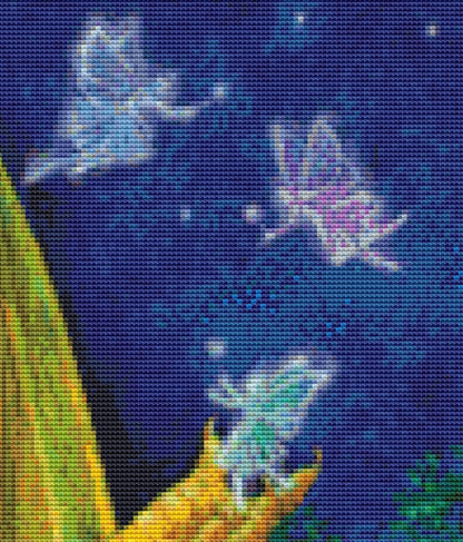 Yellow Dragon Faerie Friend cross stitch pattern by Wendy Andrew of PaintingDreams