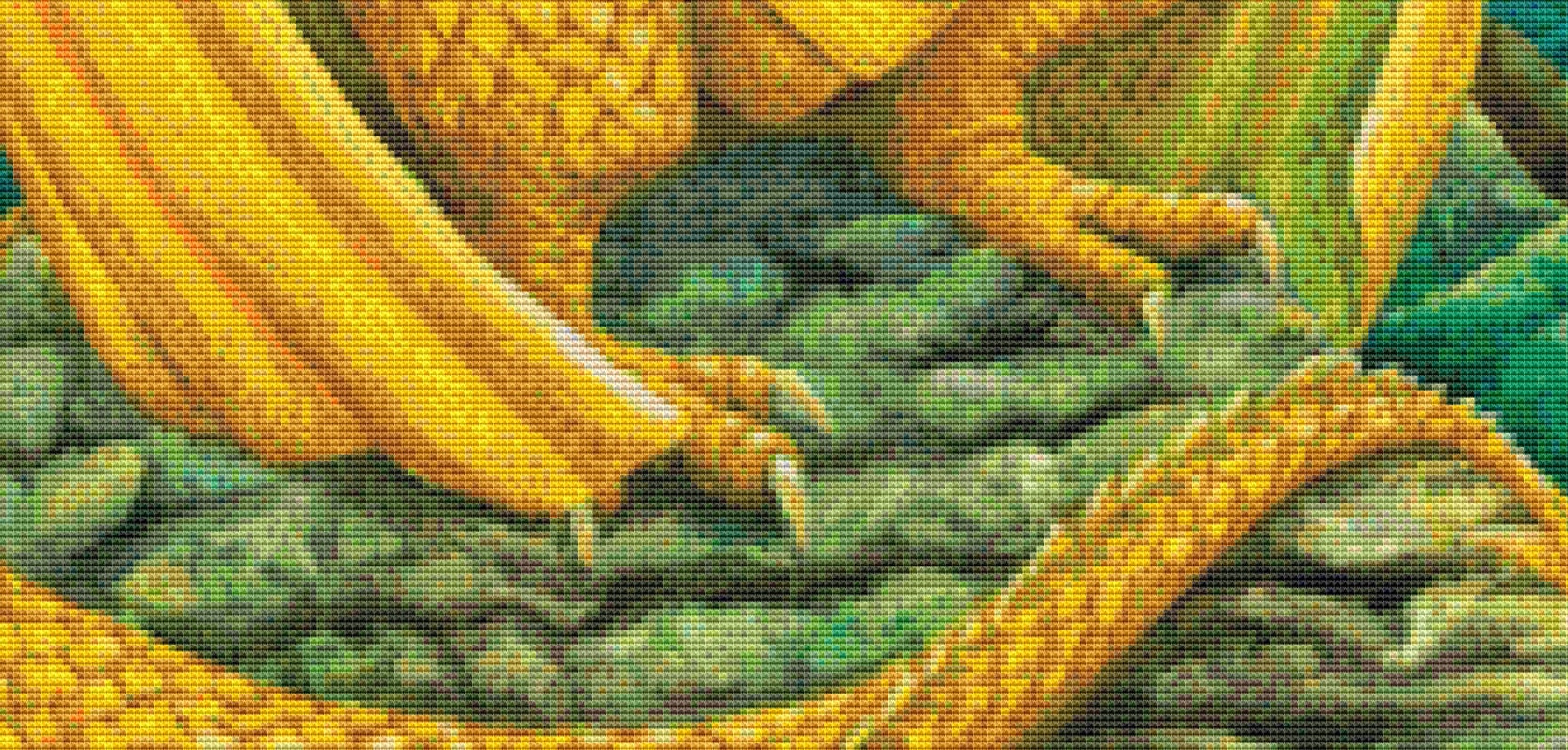 Yellow Dragon Faerie Friend cross stitch pattern by Wendy Andrew of PaintingDreams