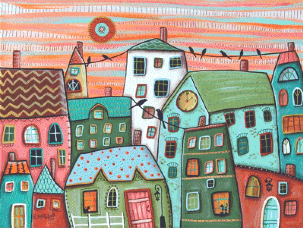 2PM counted cross stitch pattern by Karla Gerard