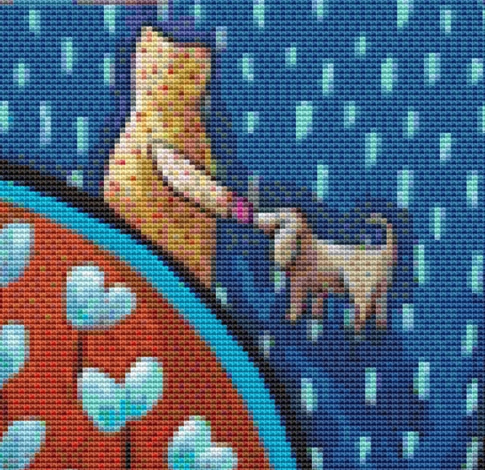 Best Friend counted cross stitch pattern by Karla Gerard