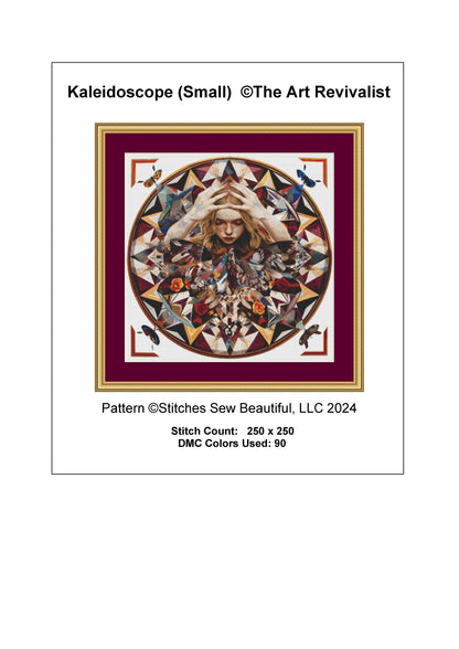 Kaleidoscope (Small) cross stitch pattern by The Art Revivalist