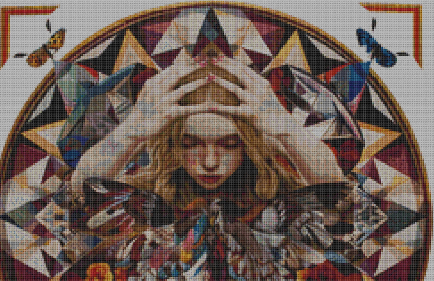 Kaleidoscope (Small) cross stitch pattern by The Art Revivalist