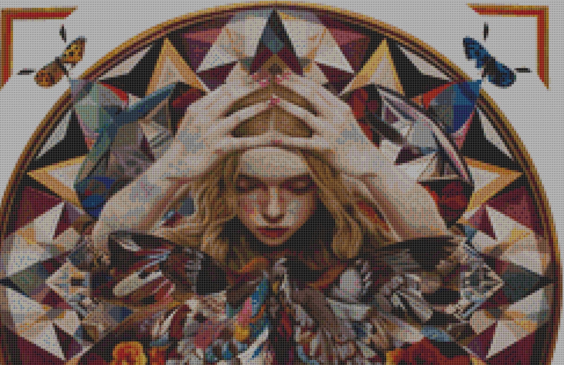 Kaleidoscope (Small) cross stitch pattern by The Art Revivalist
