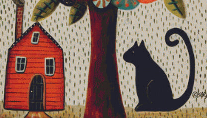 Home Sweet Home counted cross stitch pattern by Karla Gerard