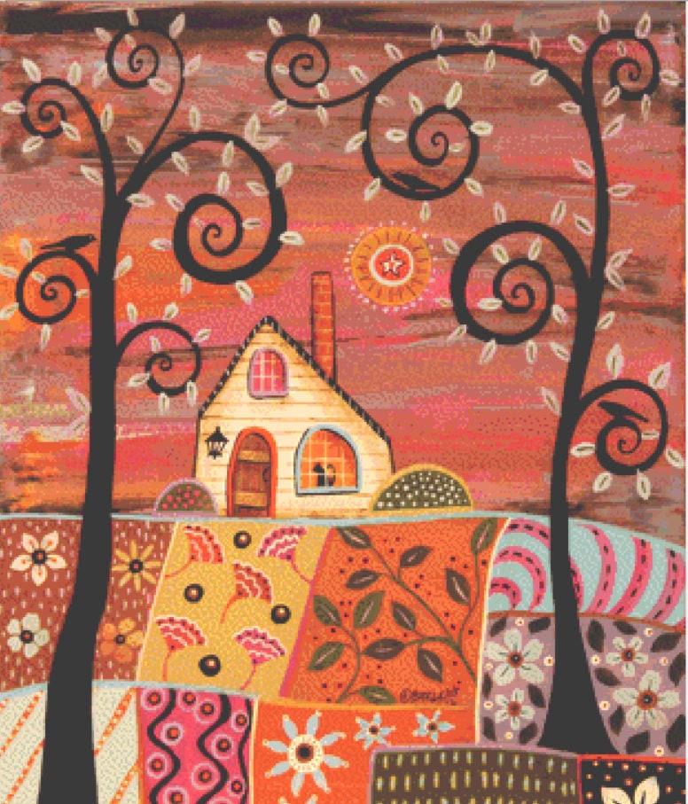 Dandy Landscape 1 counted cross stitch pattern by Karla Gerard