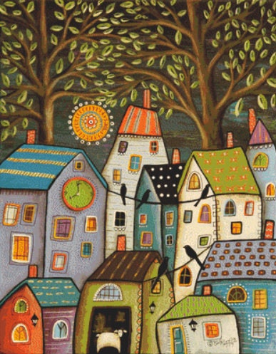 Evening Song counted cross stitch pattern by Karla Gerard