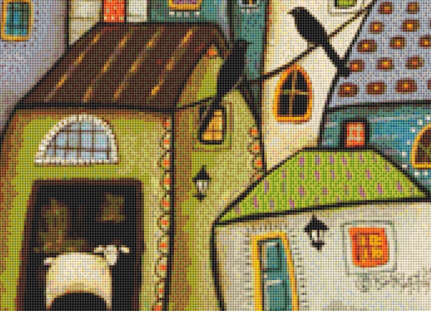 Evening Song counted cross stitch pattern by Karla Gerard