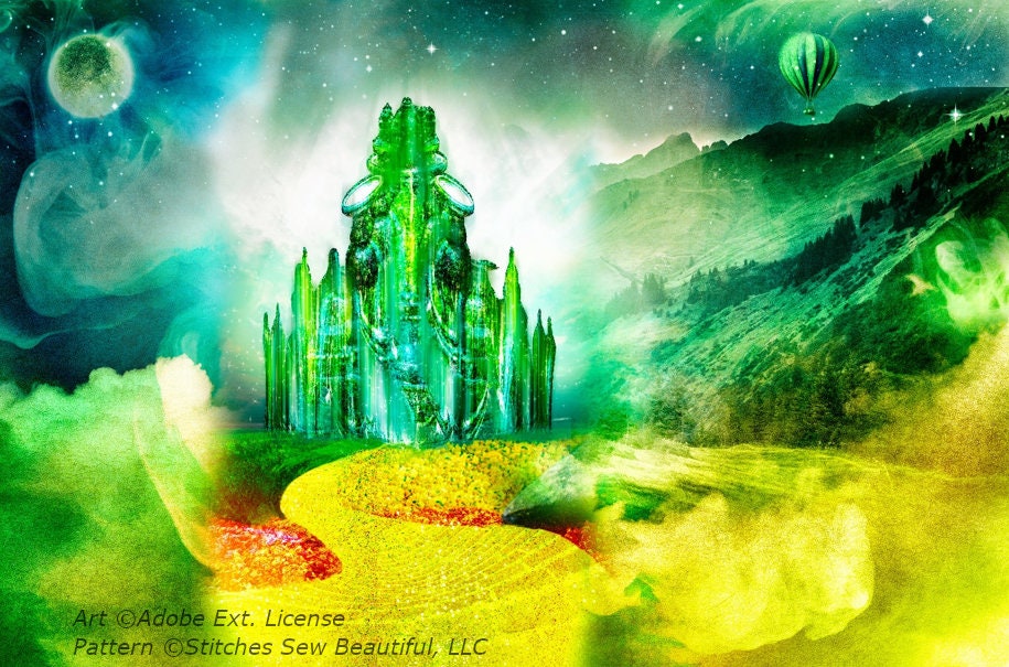 Emerald City ©Adobe Ext. License cross stitch pattern by Gilda