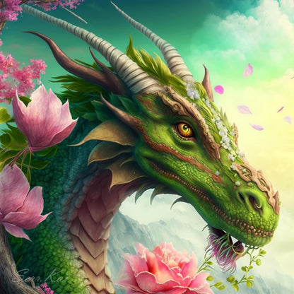 Spring Dragon cross stitch pattern by Serr.Kai A Quill & Ink