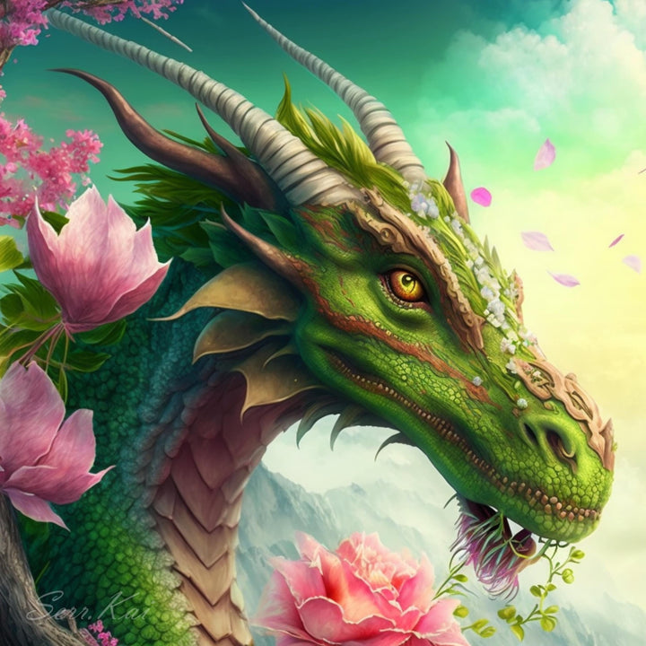 Spring Dragon cross stitch pattern by Serr.Kai A Quill & Ink