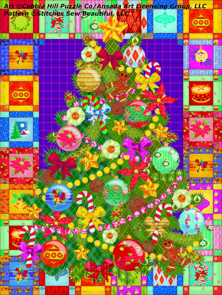 Christmas Tree 88038 cross stitch pattern by Cobble Hill Puzzle Company/Ansada Licensing Group, LLC