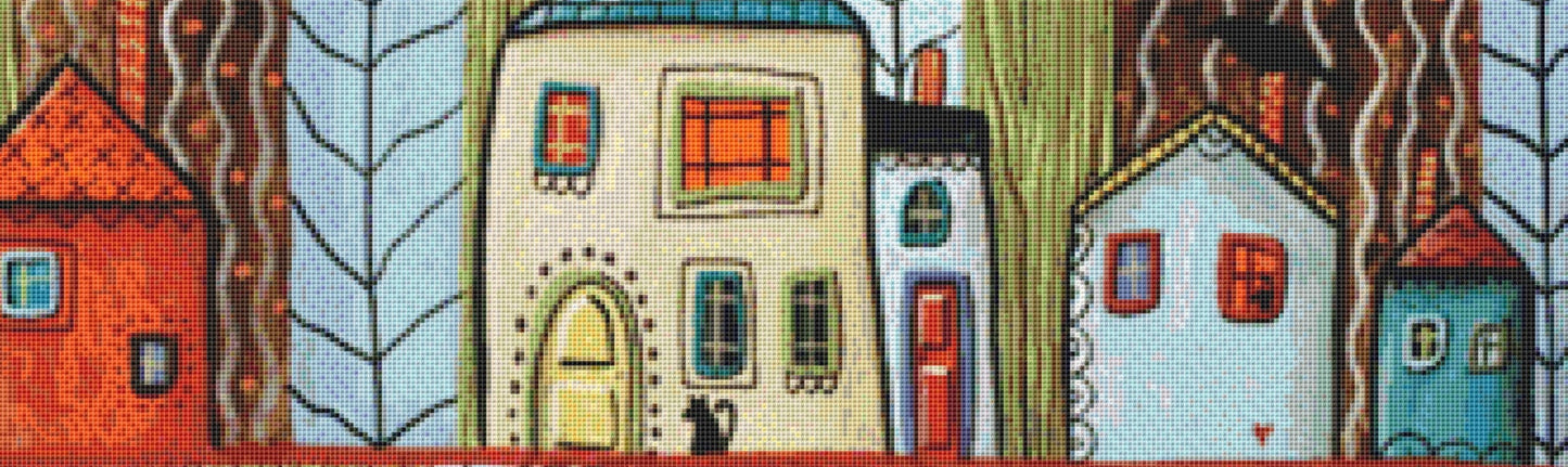 Neighbors 1 counted cross stitch pattern by Karla Gerard