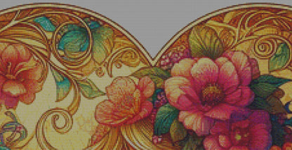 Heart of Artistry (Max Colors) cross stitch pattern by World of Love Hearts/Adrian G. Eyre