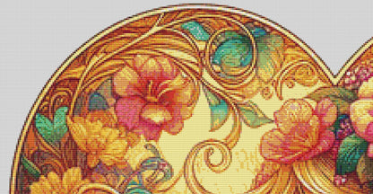 Heart of Artistry cross stitch pattern by World of Love Hearts/Adrian G. Eyre