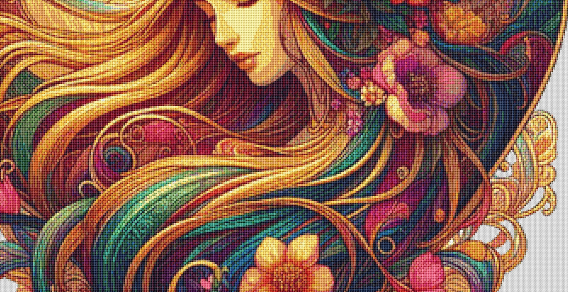 Heart of Artistry cross stitch pattern by World of Love Hearts/Adrian G. Eyre