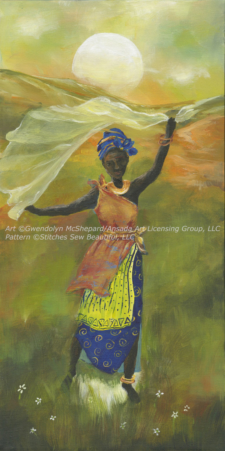 African Series IV cross stitch pattern by Gwendolyn McShepard/Ansada Art Licensing Group, LLC.