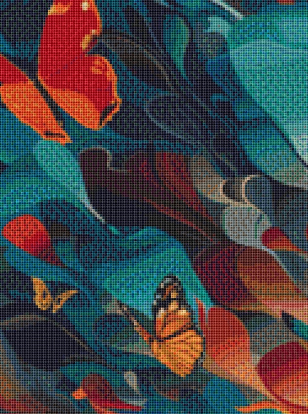 Butterfly Dreams-Surreal Symphony cross stitch pattern by The Art Revivalist