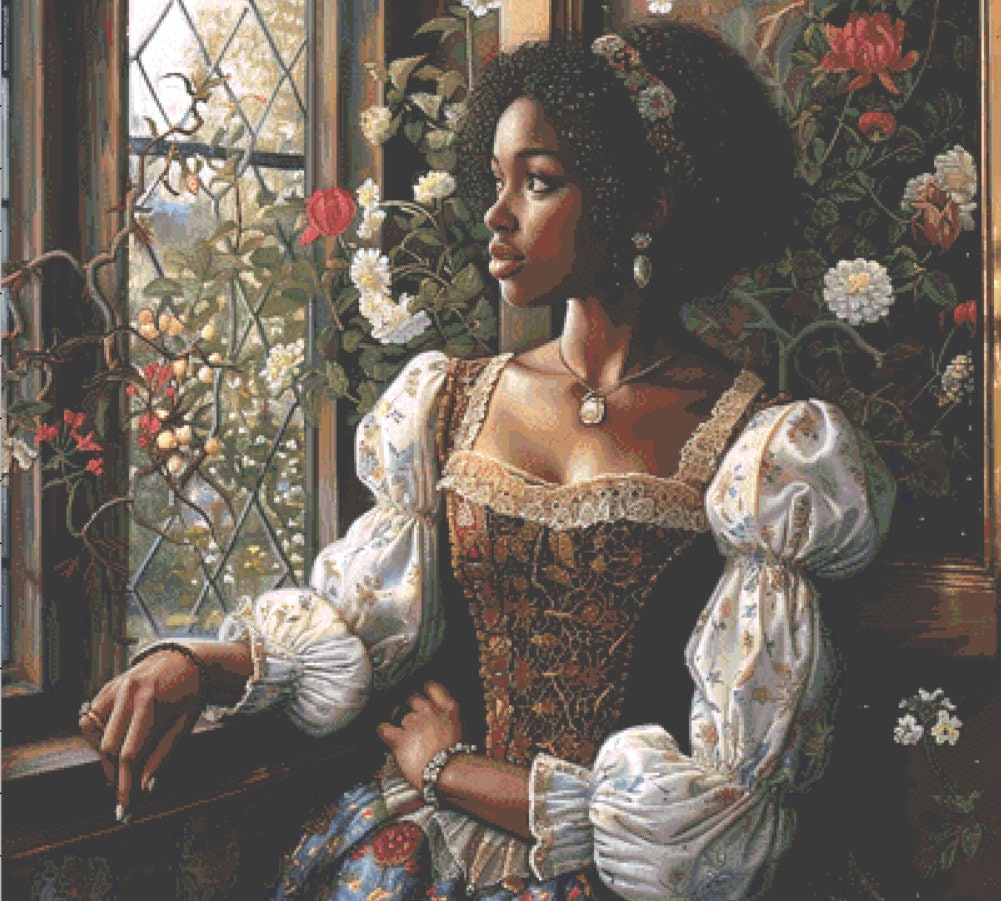 Deep Reflection cross stitch pattern by The Art Revivalist