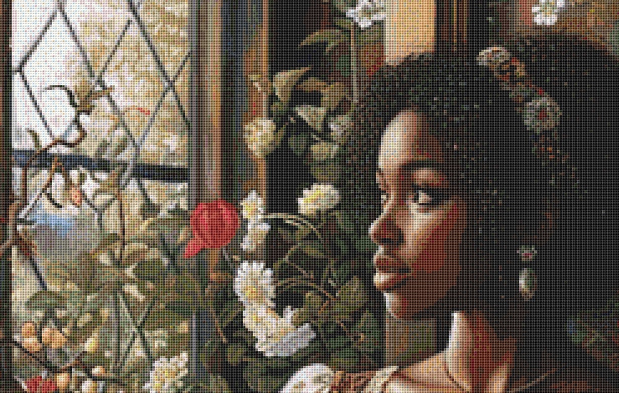 Deep Reflection cross stitch pattern by The Art Revivalist